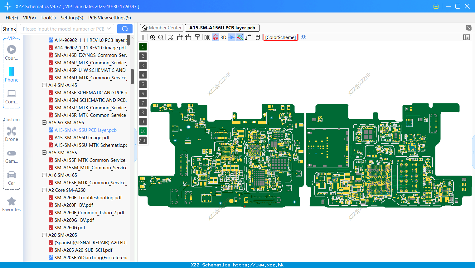 Samsung A15-SM-A156U PCB Layer